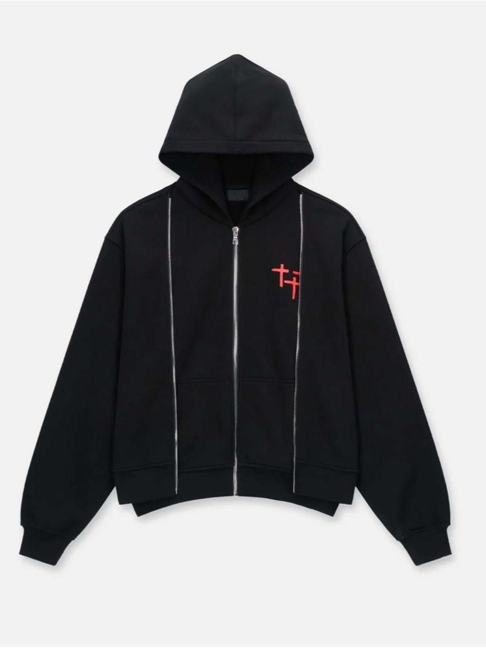 RTA Men's Ren Planetary Layered Zip Hoodie NWT size M